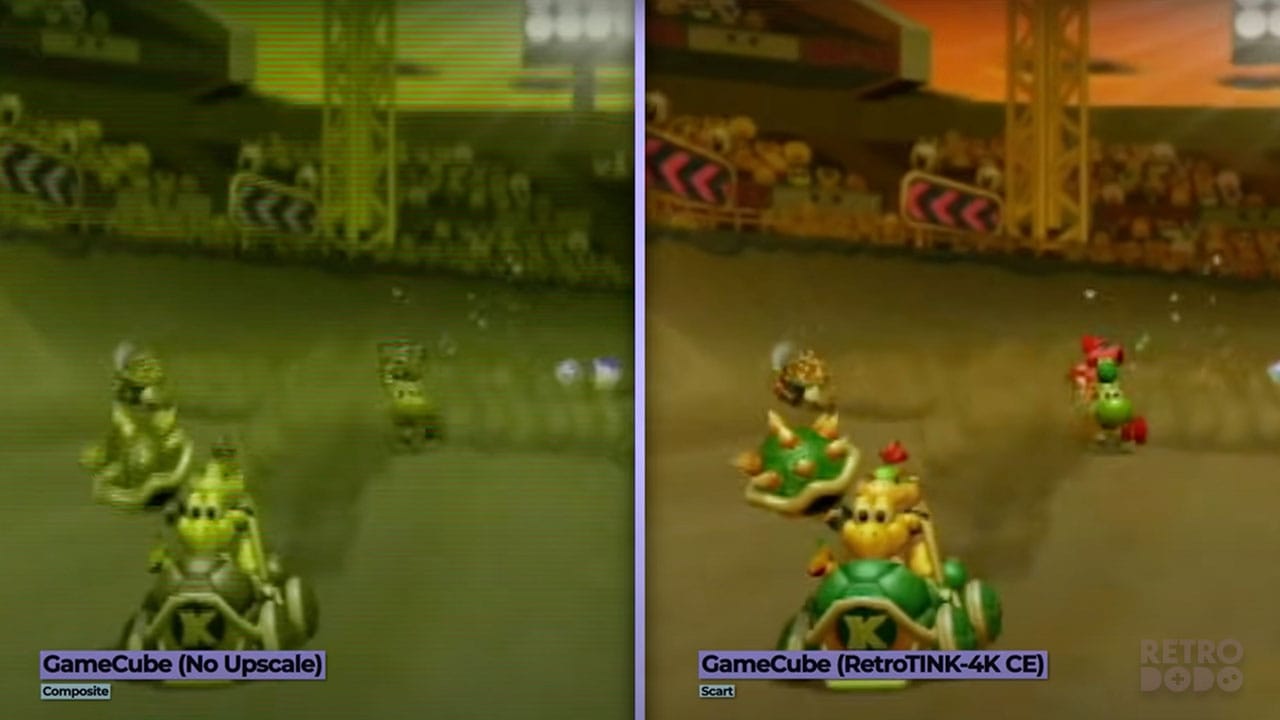 Mario Kart Double Dash gameplay comparison