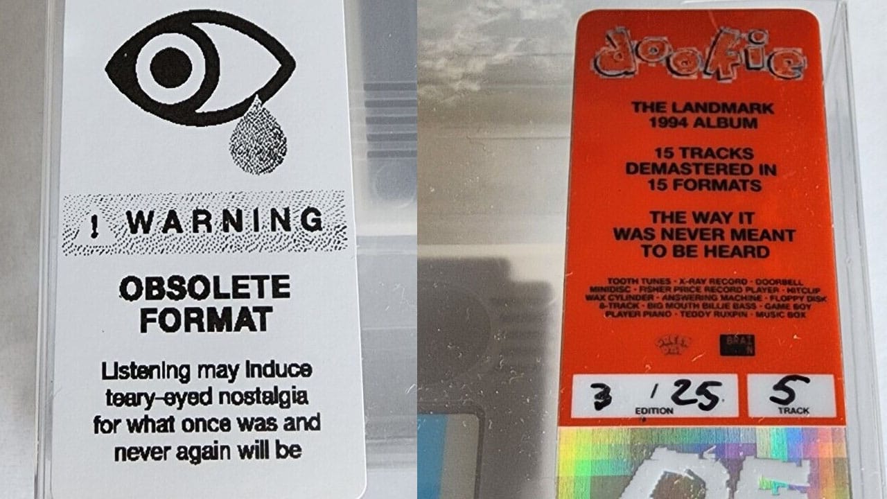 Close up images of stickers