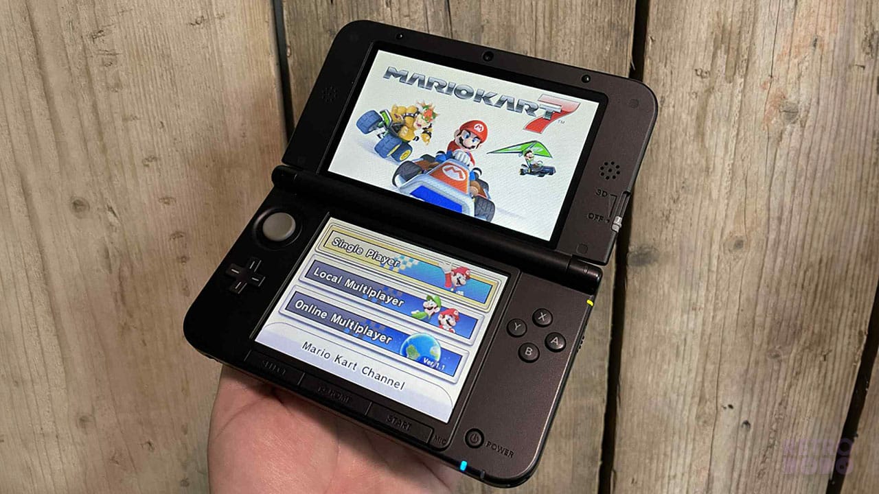 Mario Kart 7 on the 3DS