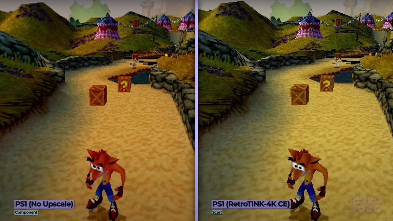 Crash Bandicoot gameplay comparison