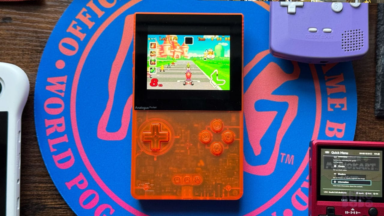 Mario Kart Super Circuit gameplay on the Analogue Pocket