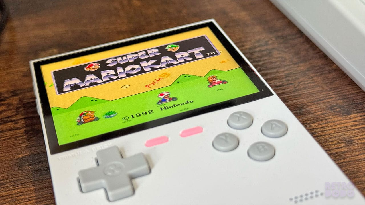 Super Mario Kart on the Trimui Brick