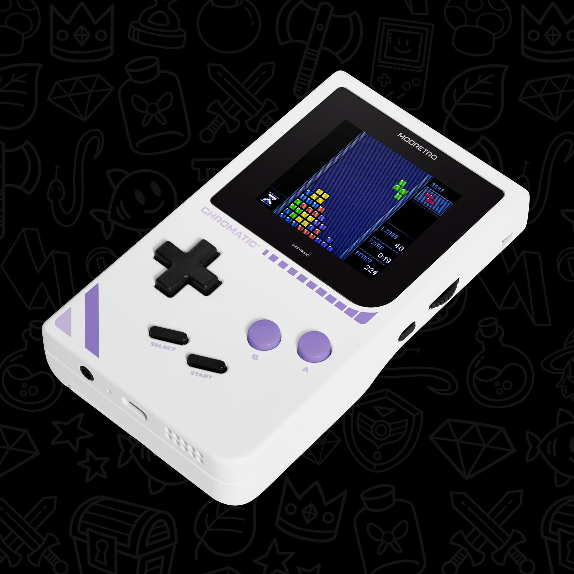 ModRetro Chromatic in white and purple