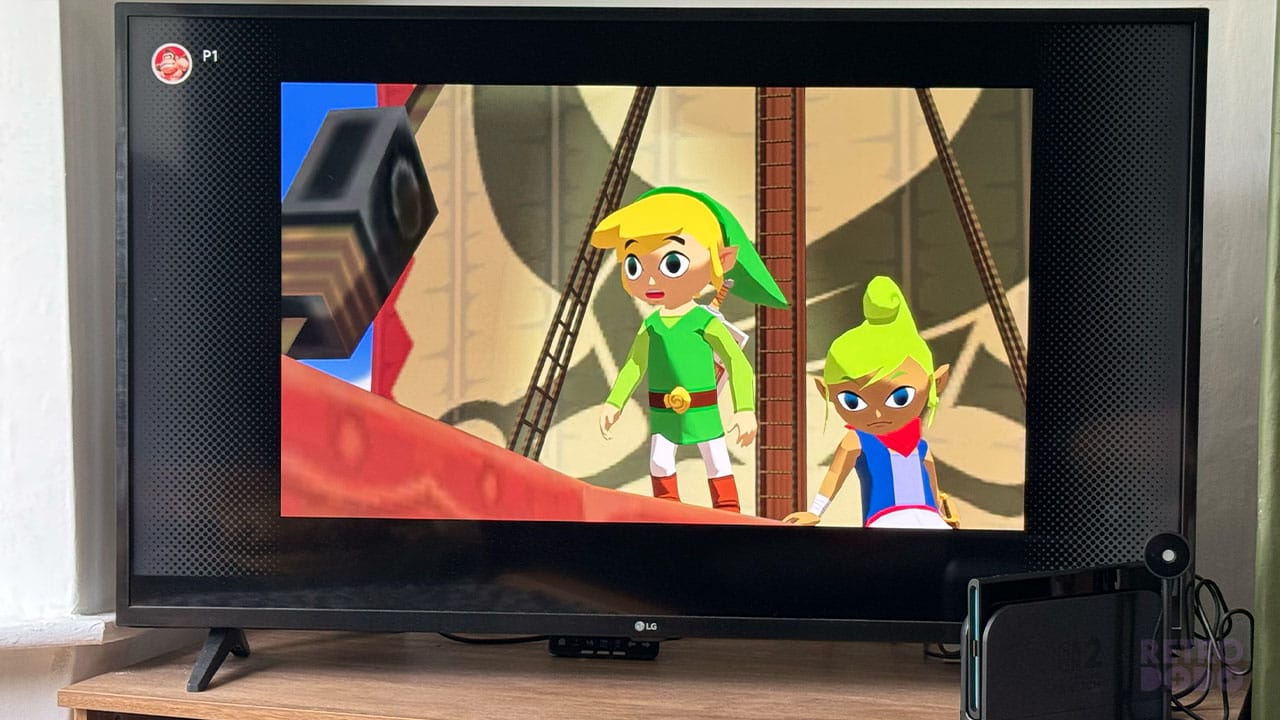 Link looking shocked on Tetra's Ship