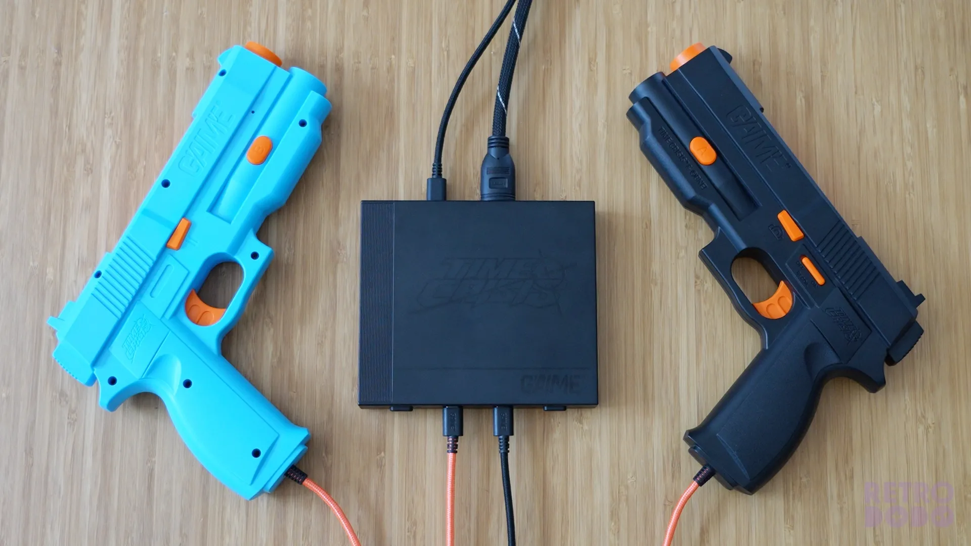 G'AIME' console and lightguns (EU/US/UK vs Japan)