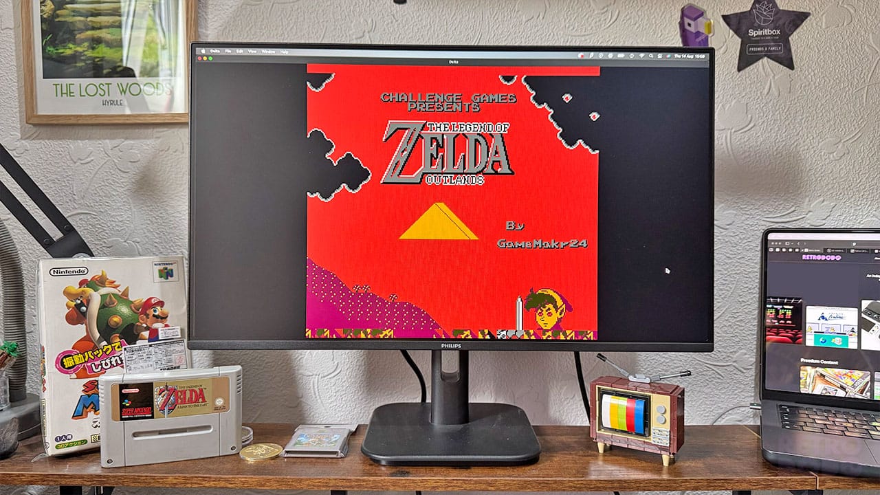 Zelda Outlands on Seb's monitor