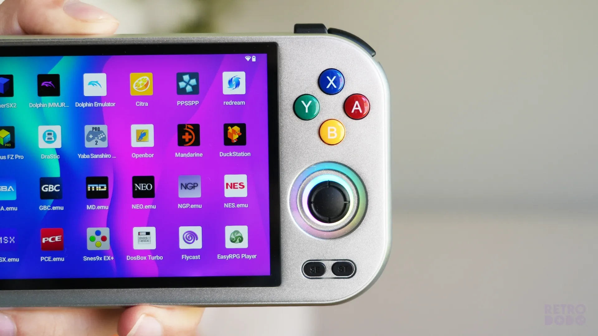 ANBERNIC RG477M Action Buttons