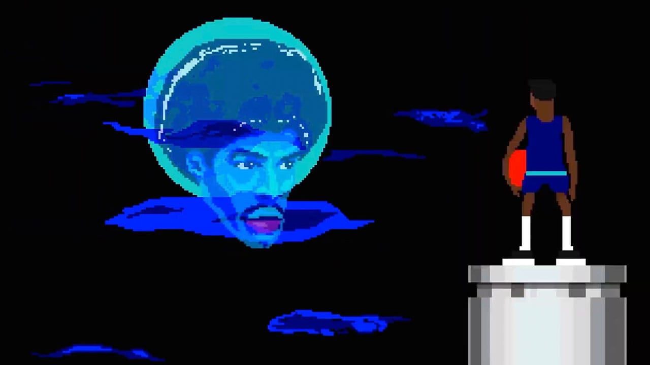 Basketball Classics cutscene from the Acclaim live stream