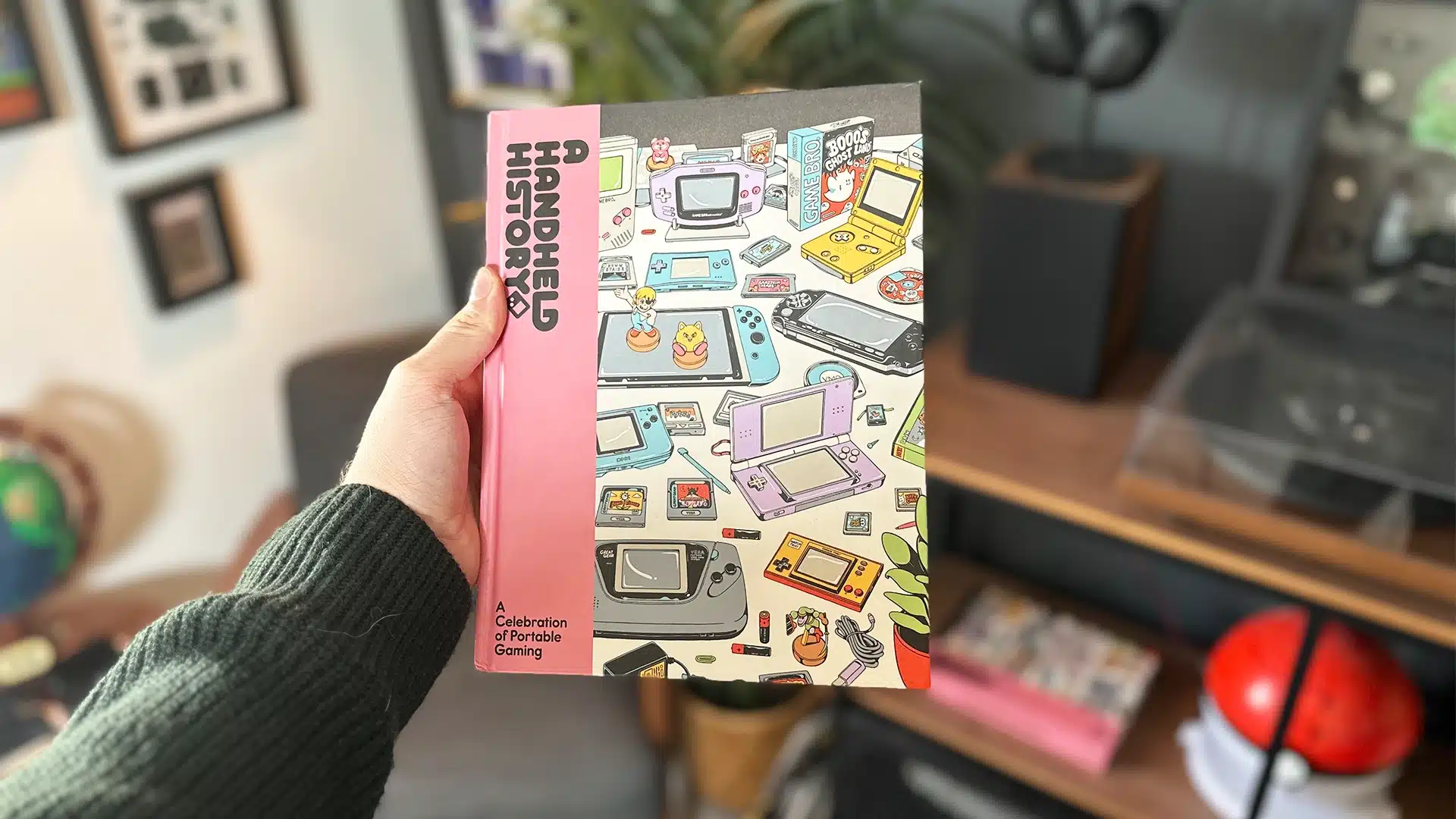 Brandon holding A Handheld History