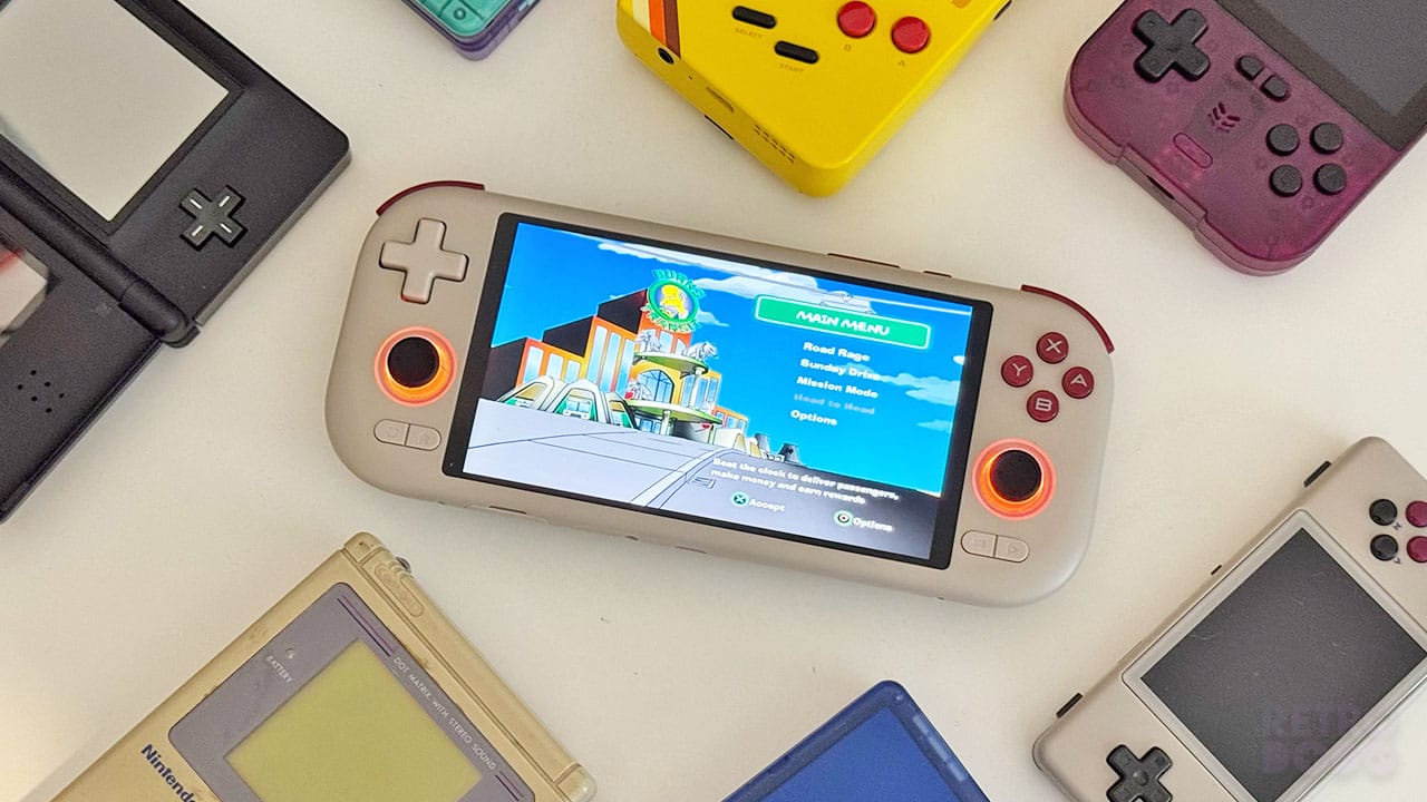 The Simpson's Road Rage Level select screen