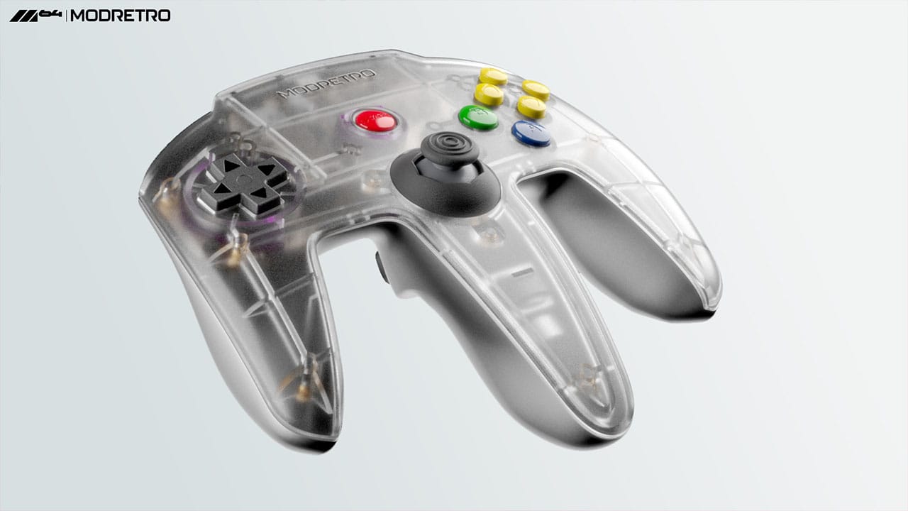 White M64 controller side view