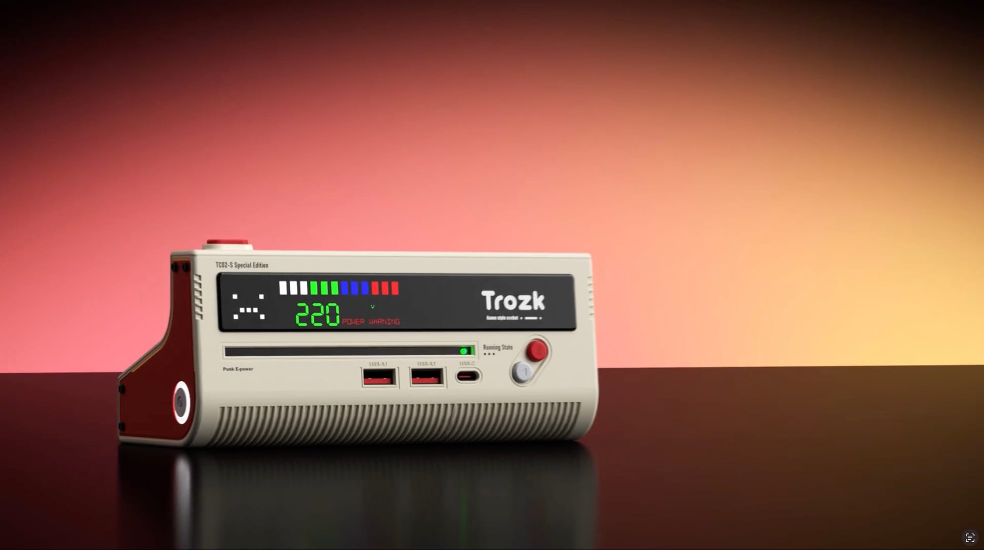 Front display of the Famicom-esque TC-02