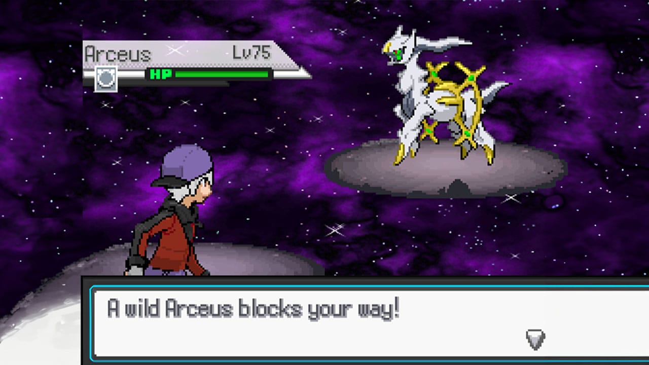 Pokémon Gadir Deluxe Arceus battle