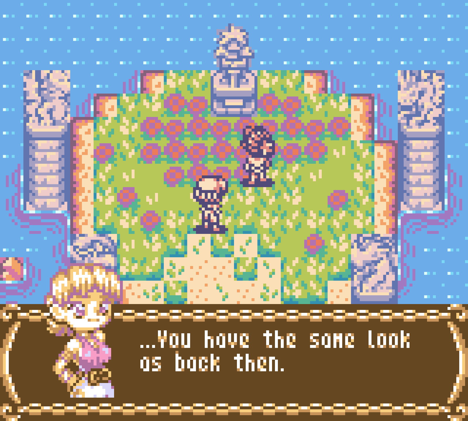 Two characters talking in the new Dragonyhm game