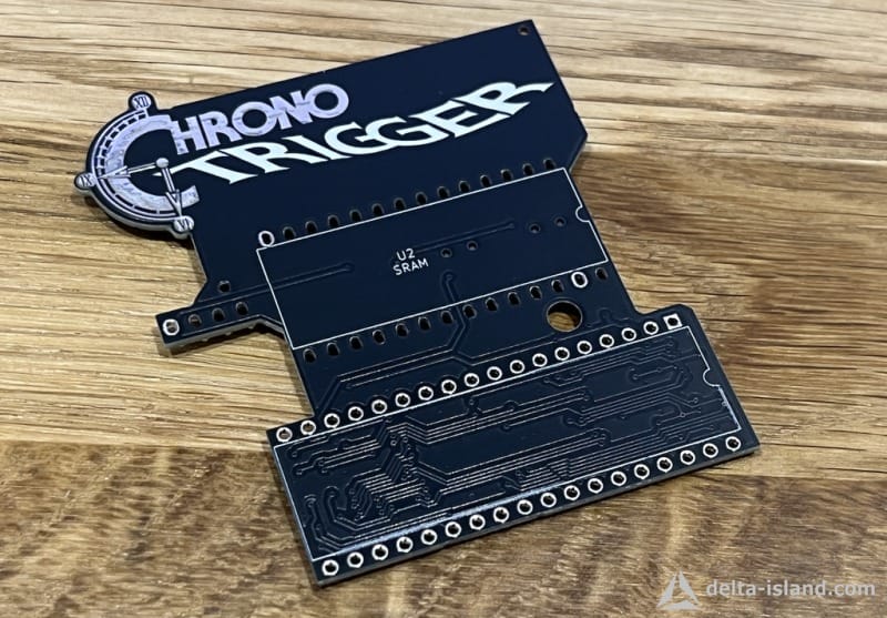 PCB Showing Chrono Trigger logo