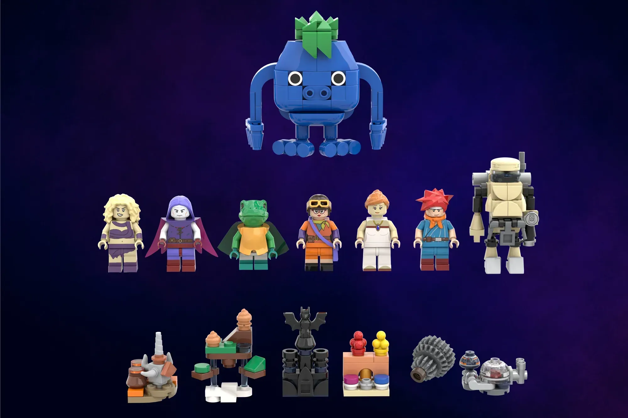 LEGO Chrono Trigger figurines