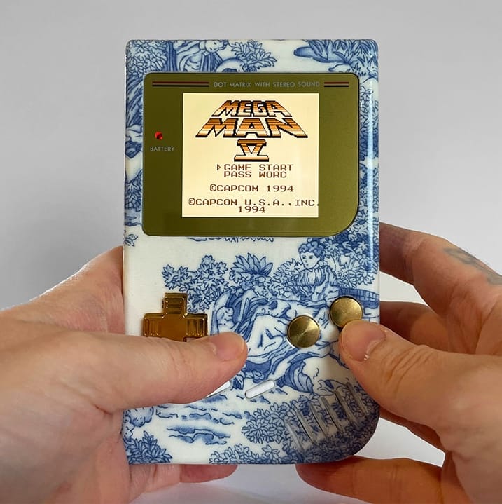 Blue Willow Pattern Game Boy 