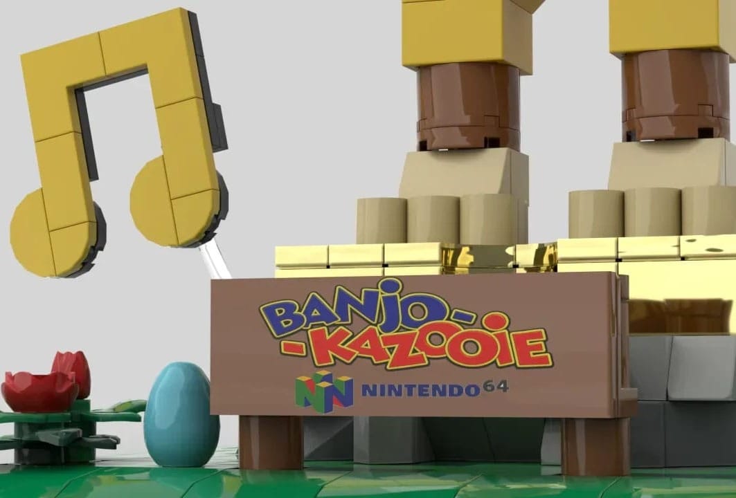 Close up of the sign at the bottom of Avid Creator's Banjo-Kazooie set design