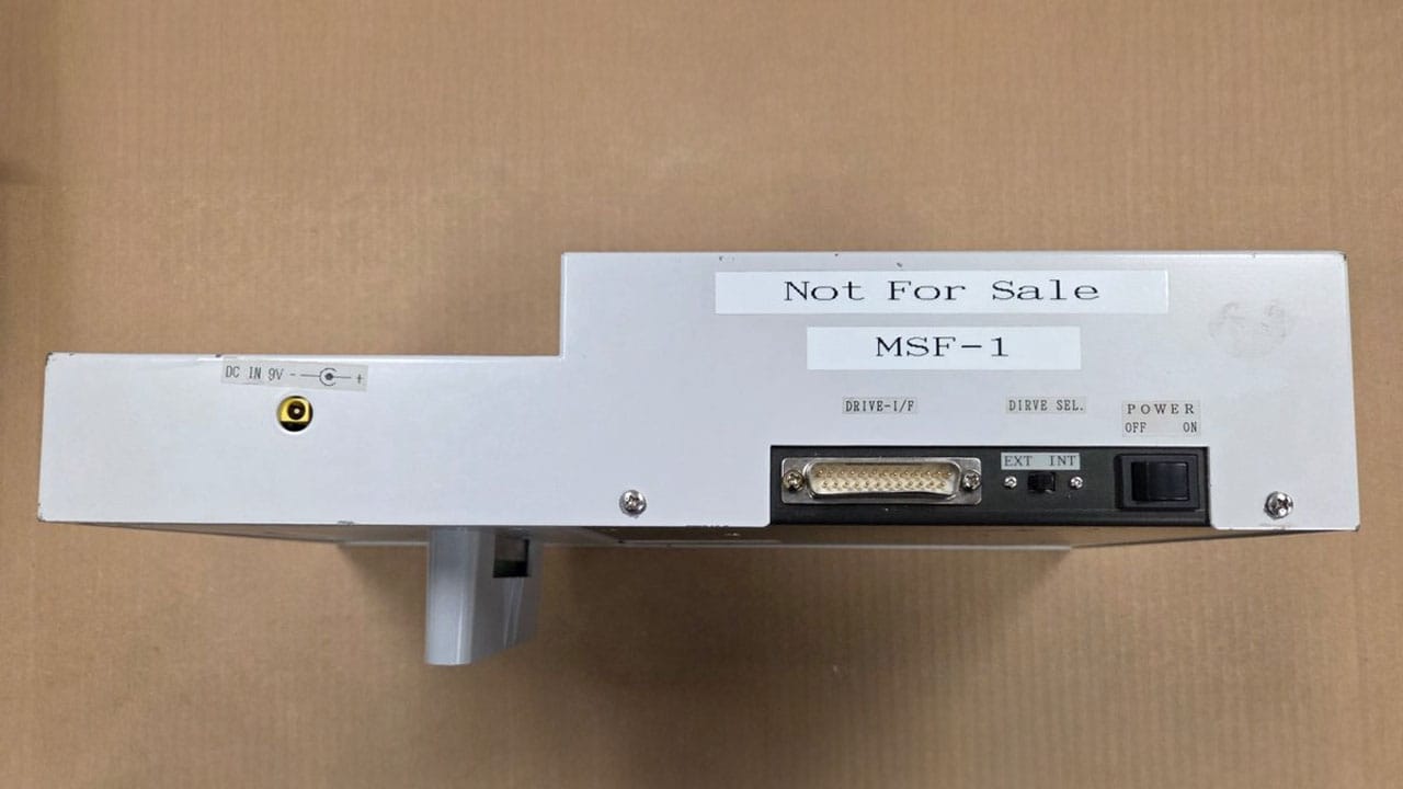 The back of the Sony MSF-1