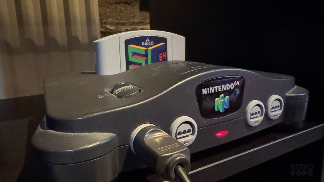 Seb's original N64 with the SC64 inserted
