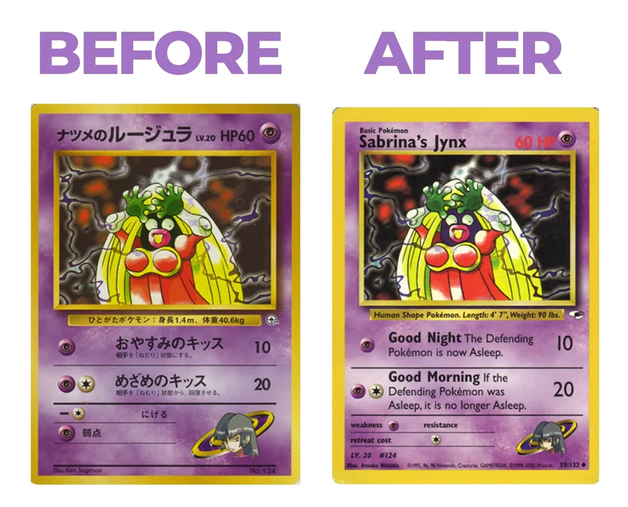 Sabrina's Jynx banned Pokemon card