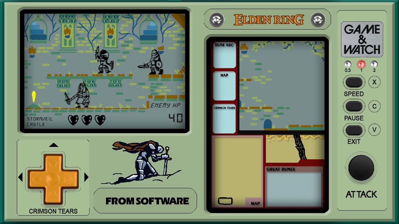 Experience Elden Ring As A Game & Watch Title In New Demake