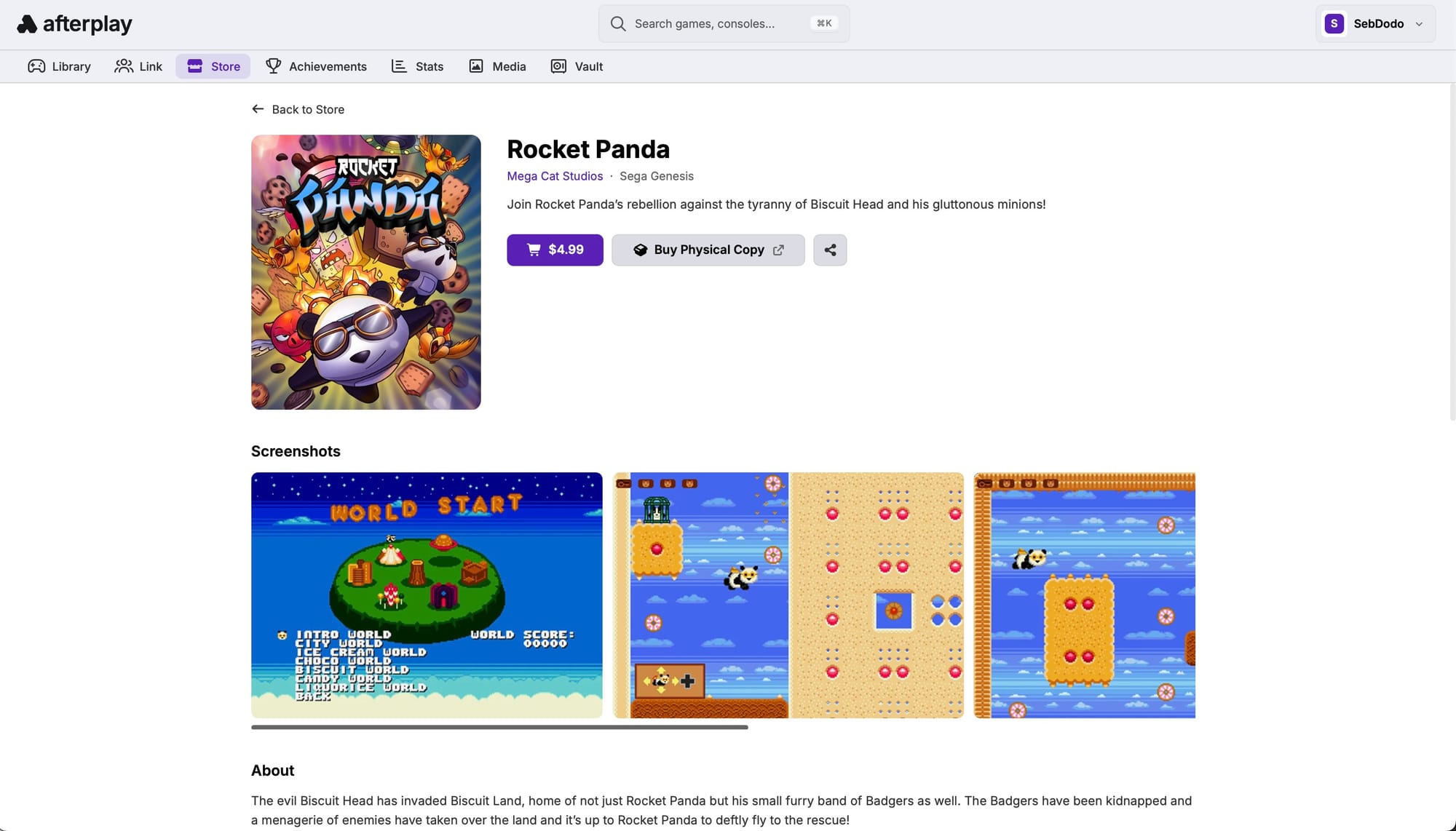 Rocket Panda from Mega Cat Studios