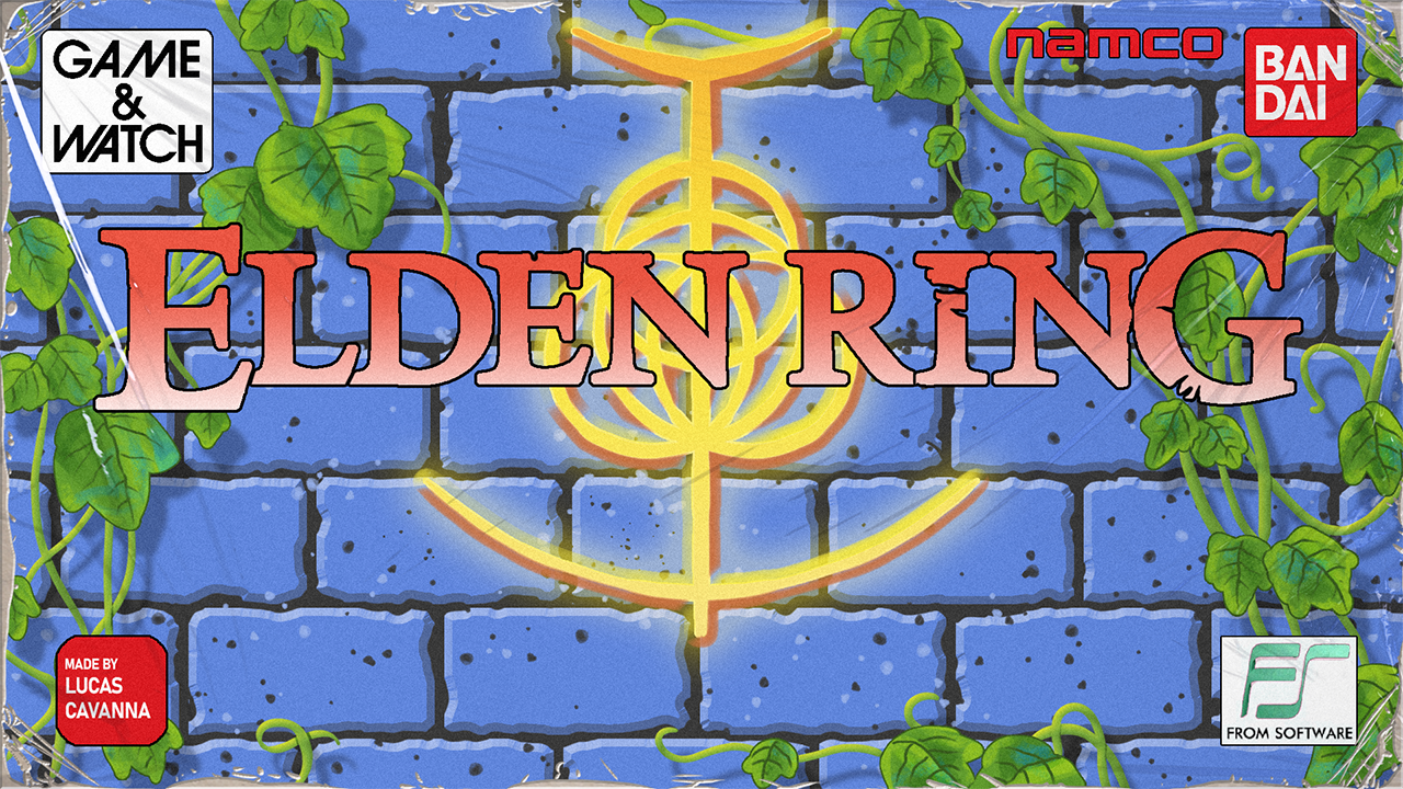 Elden Ring Game & Watch title screen reimagining