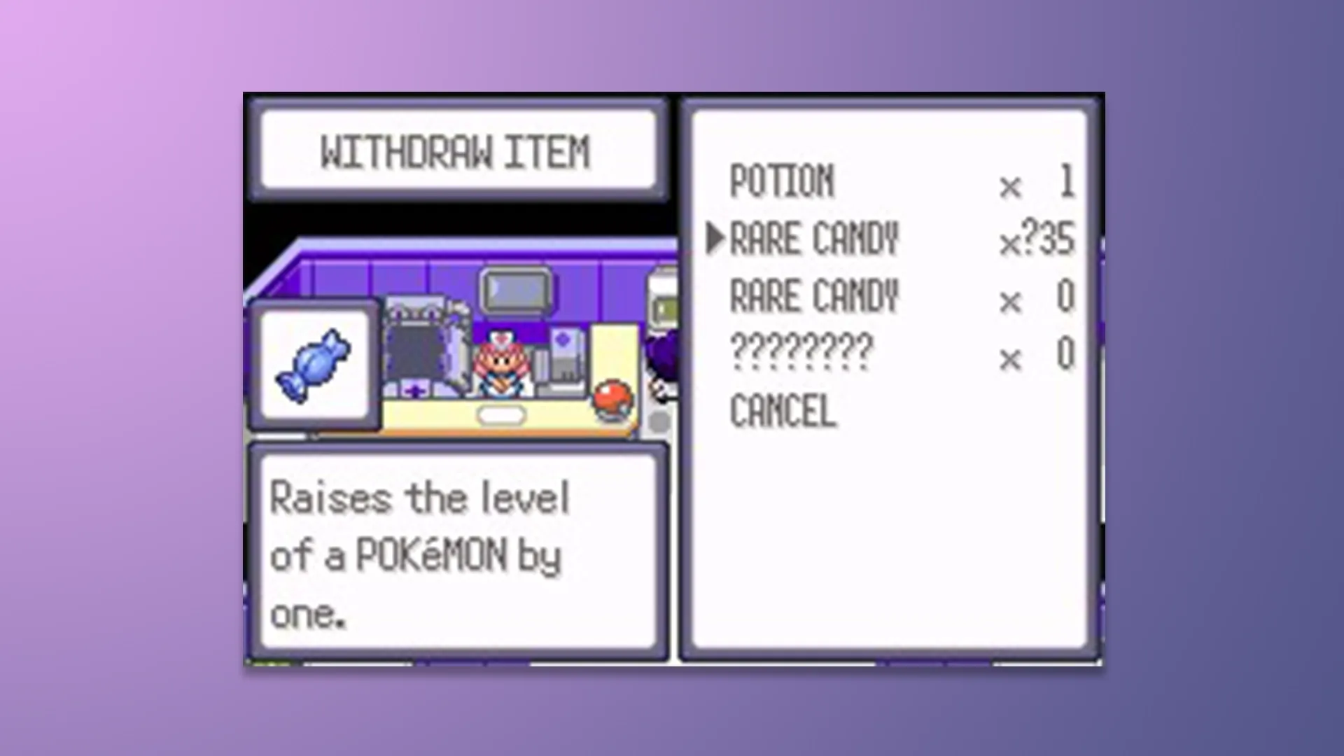 Pokémon Mega Power Rare Candy Cheat