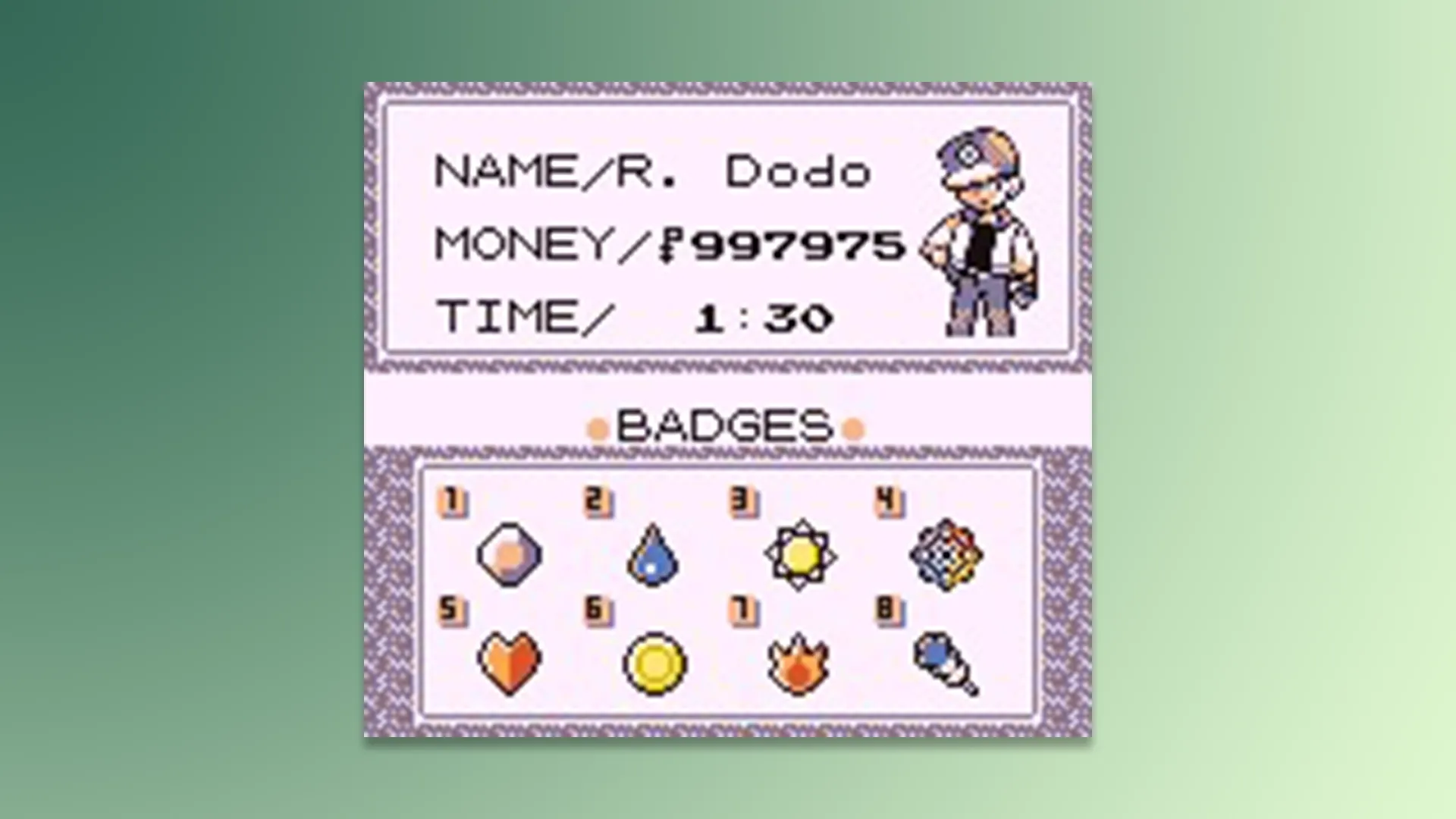 Pokemon Red Blue Gym Badges Cheat