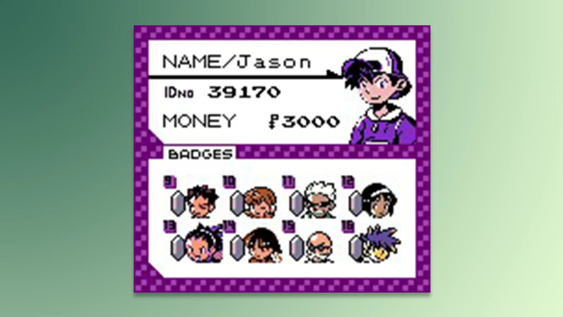 Pokemon Crystal Clear Gym Badges