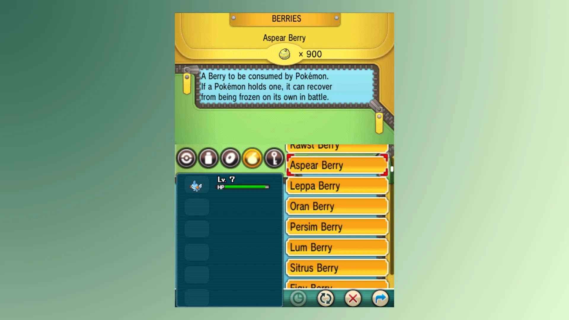 Pokémon Omega Ruby All Berries Cheat