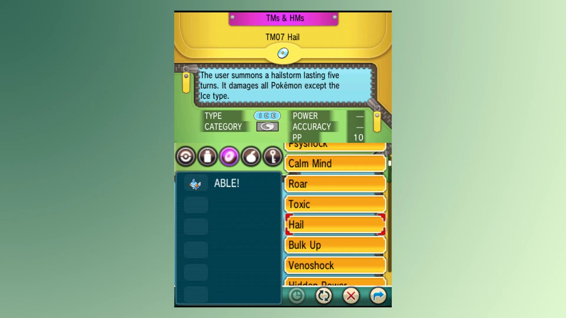Pokémon Omega Ruby HM TM Cheat