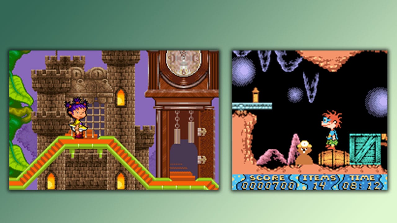 Rugrats: Castle Capers (Left) and Rugrats: Time Travellers (Right)