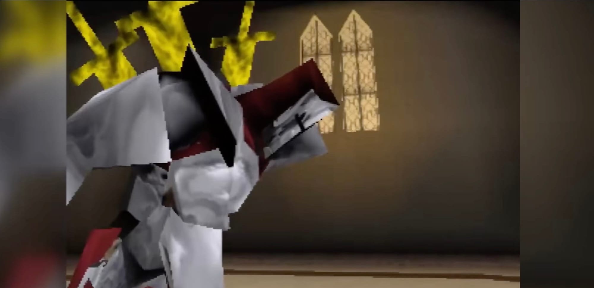 Knight with light swords in his back
