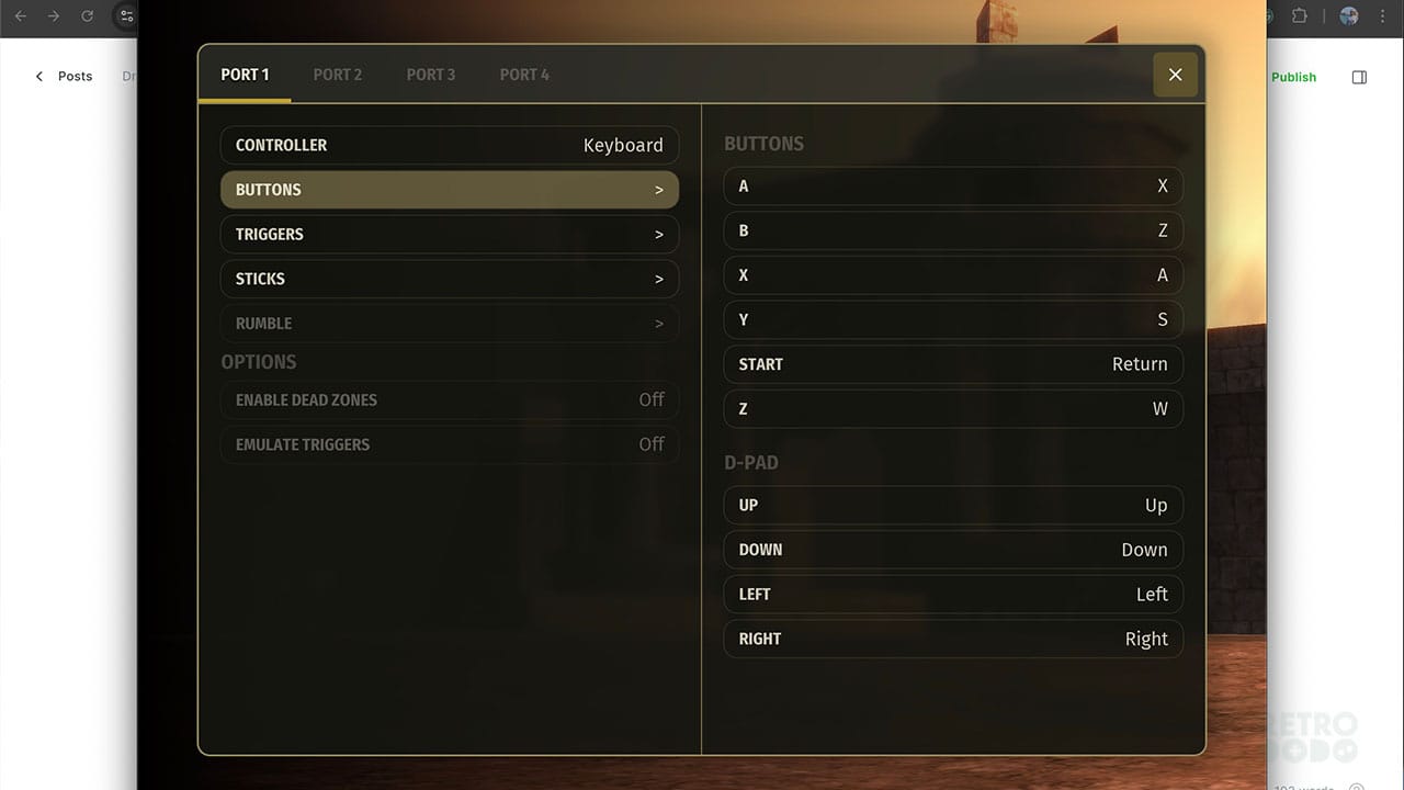 Controller mapping
