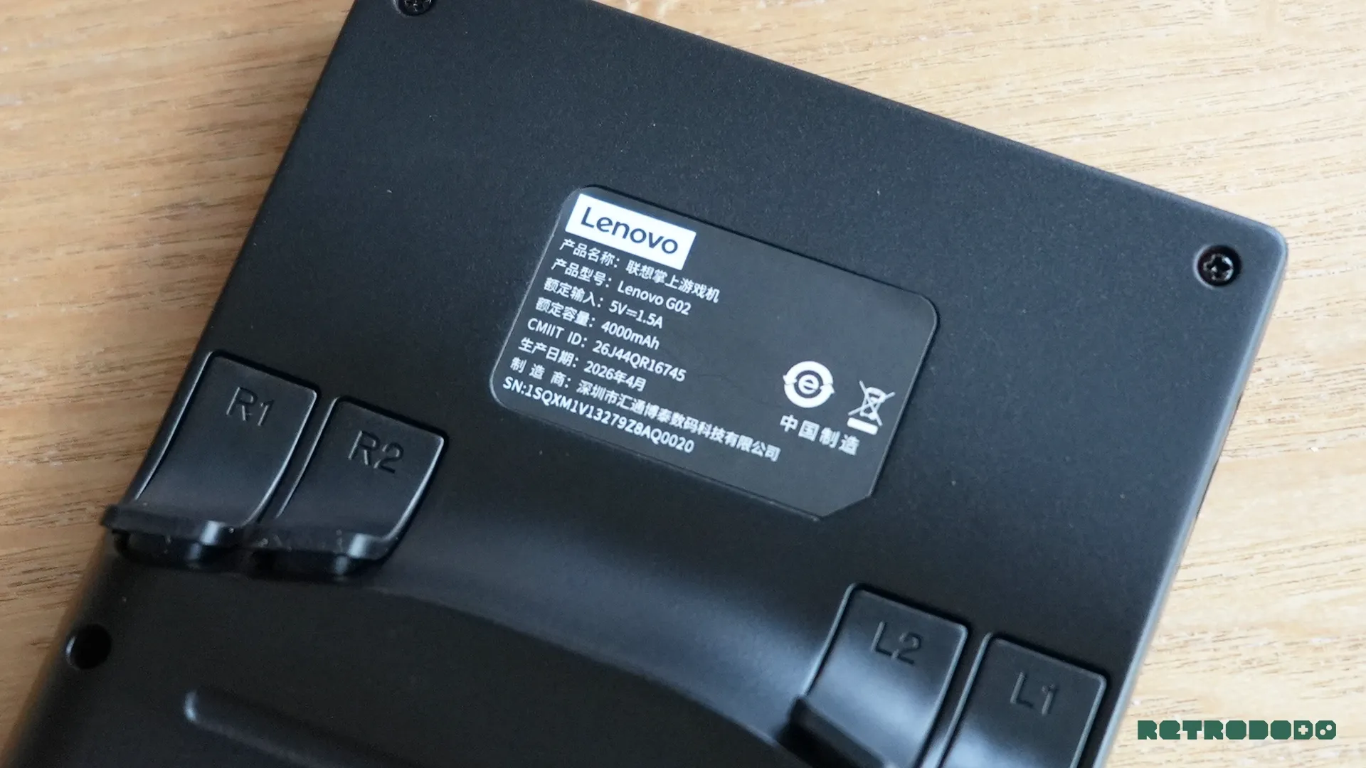 Lenovo G02 Back