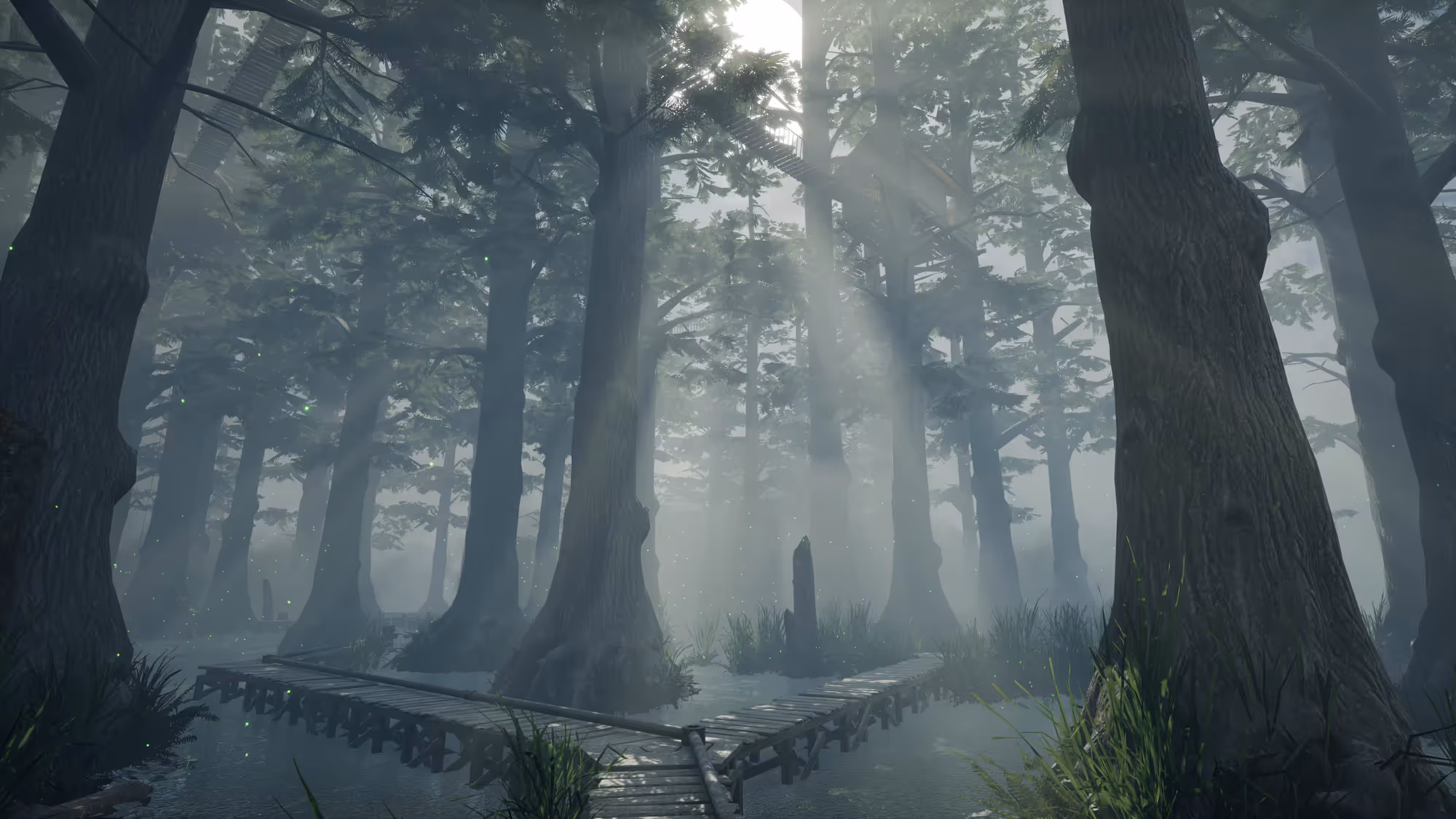 Shadowy forest from Myst