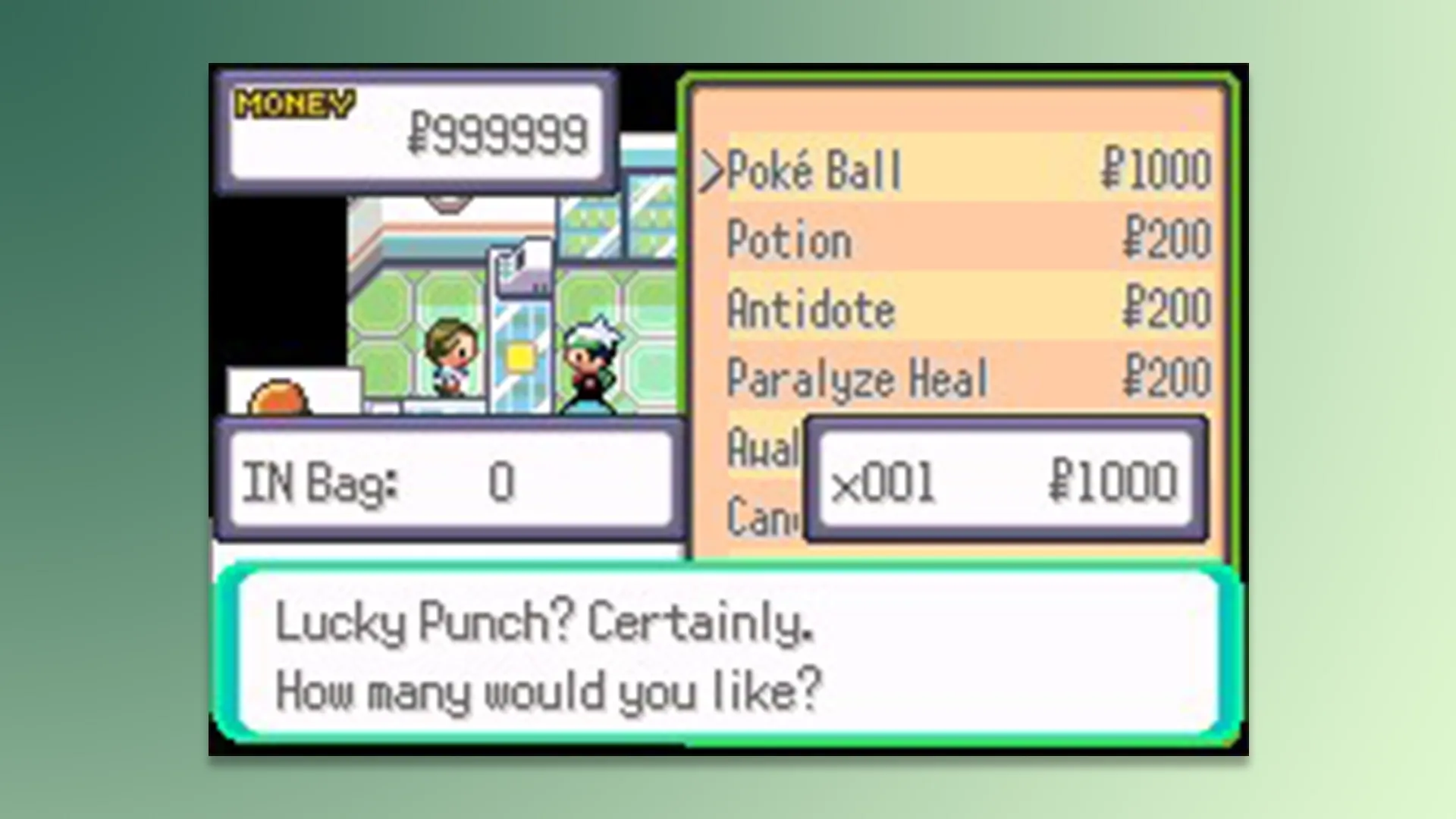 Pokemon Emerald Imperium Held item cheat