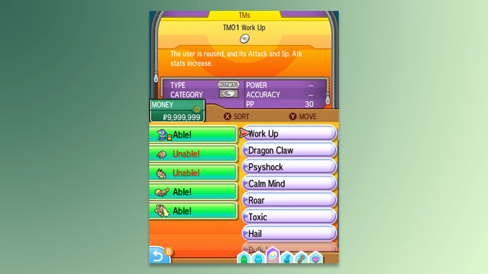 Pokémon Ultra Moon HM TM Cheat