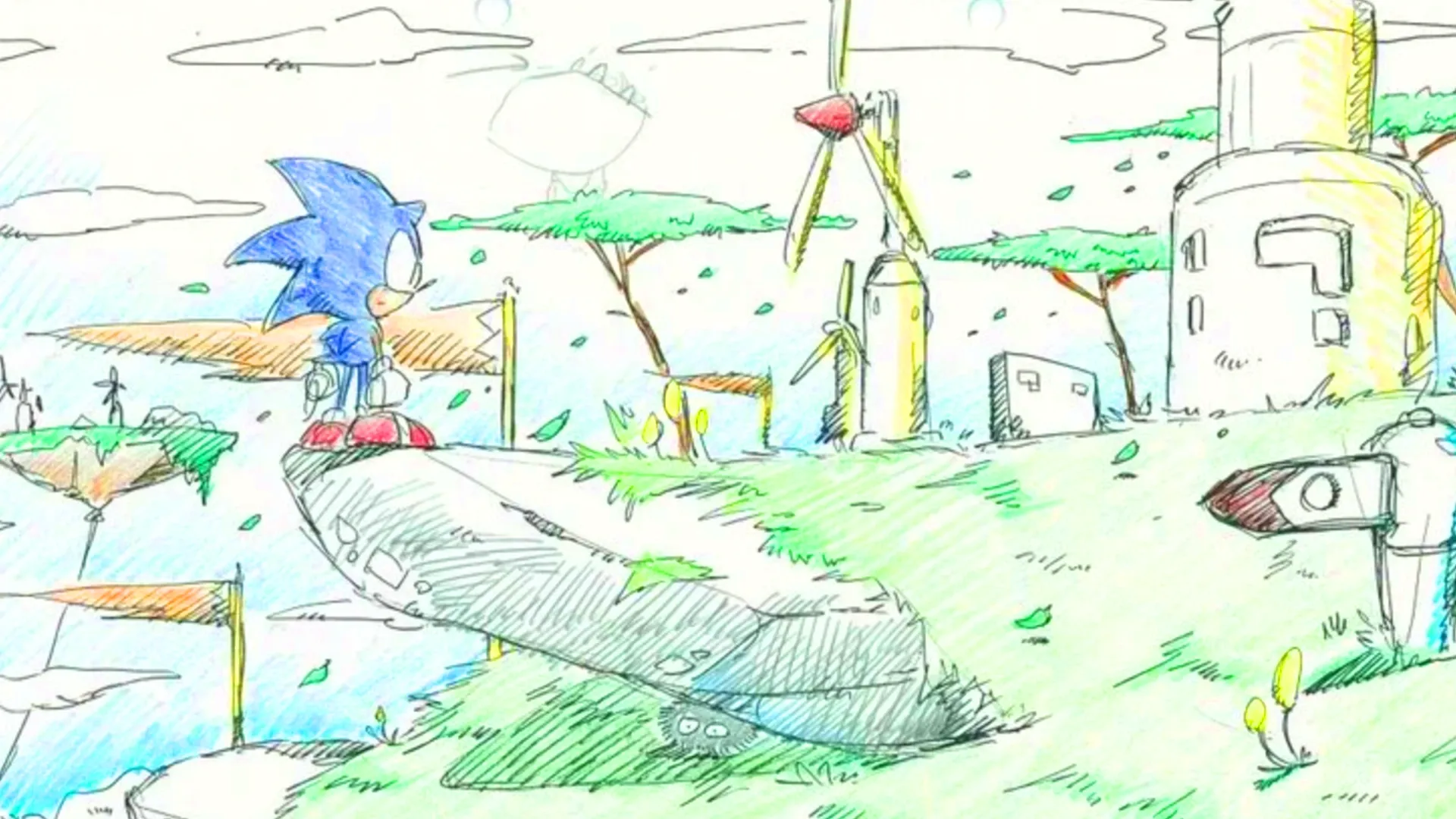 SEGA представила ранее не публиковавшиеся концепт-арты Sonic Adventure 1998 года