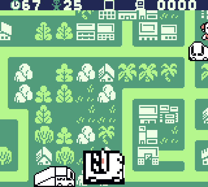 Taxi Boy gameplay of a car going over a ramp