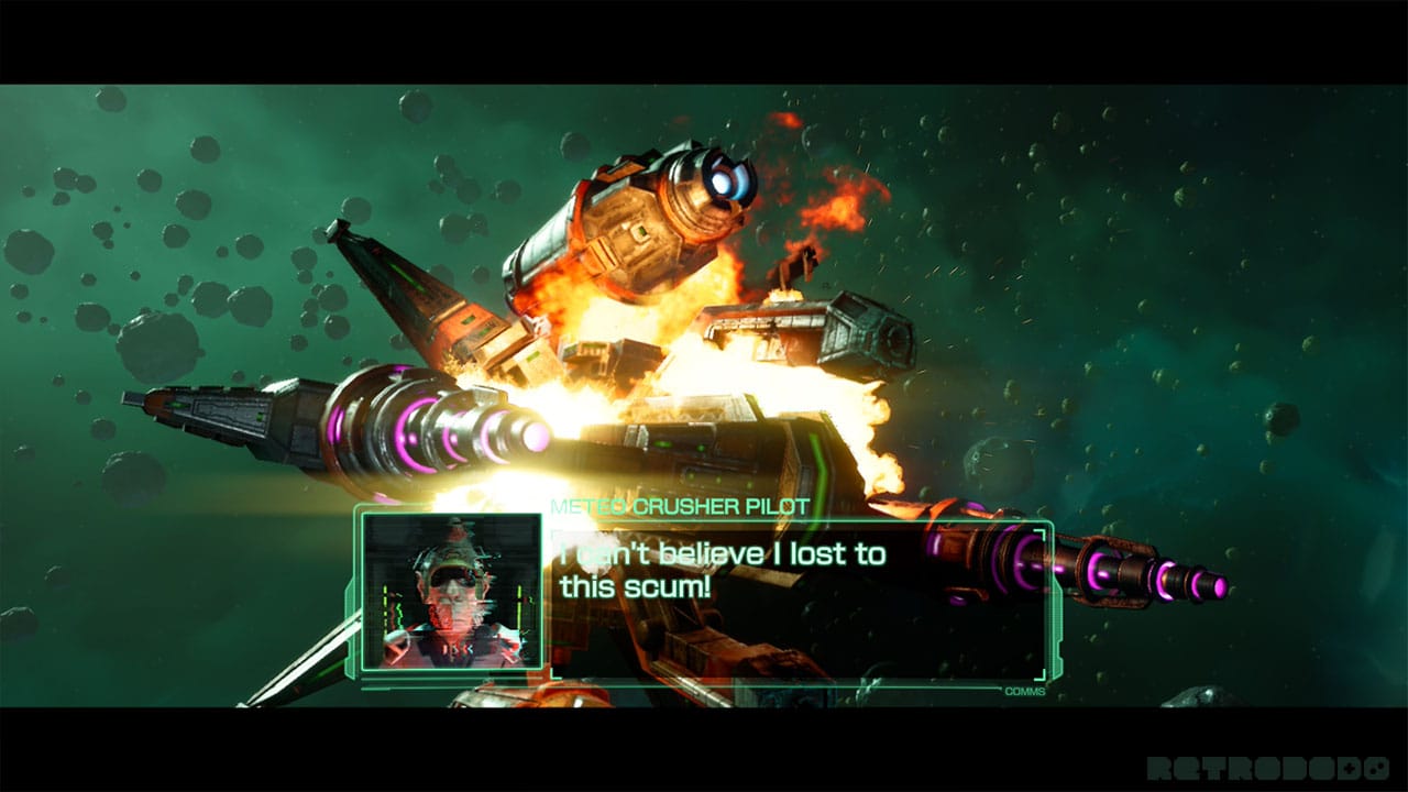 Meteo Crusher Pilot being defeated