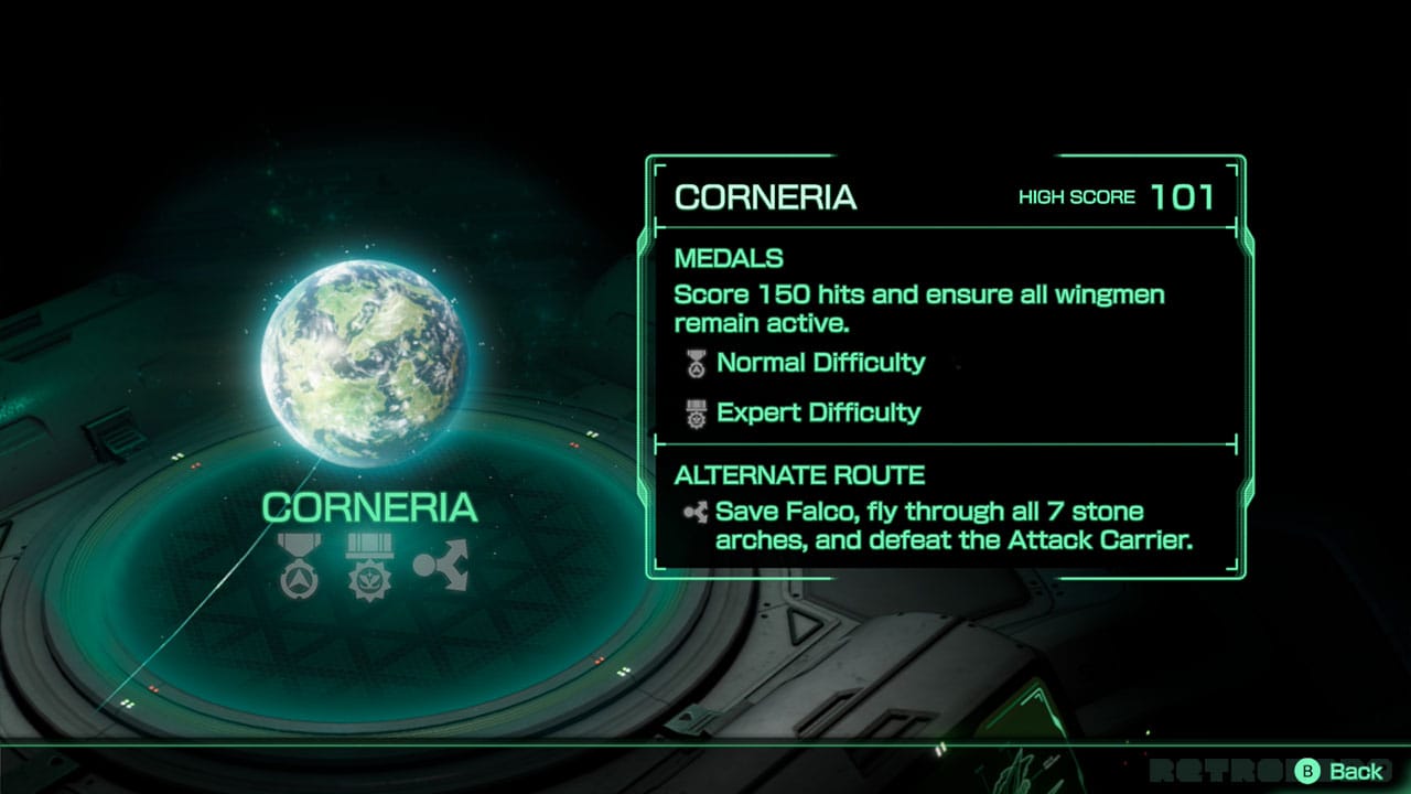 Corneria Achievements