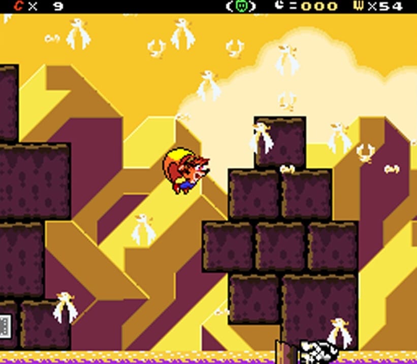 Crash using a cape in gameplay