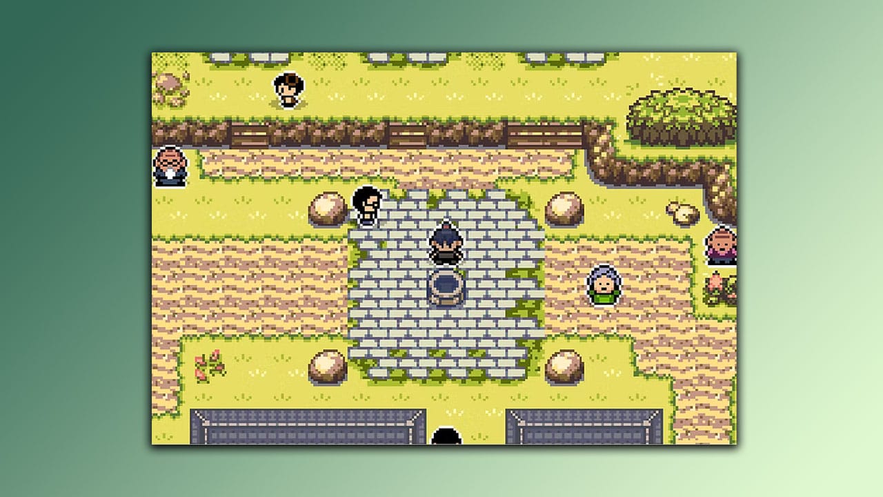Gameplay in a town square