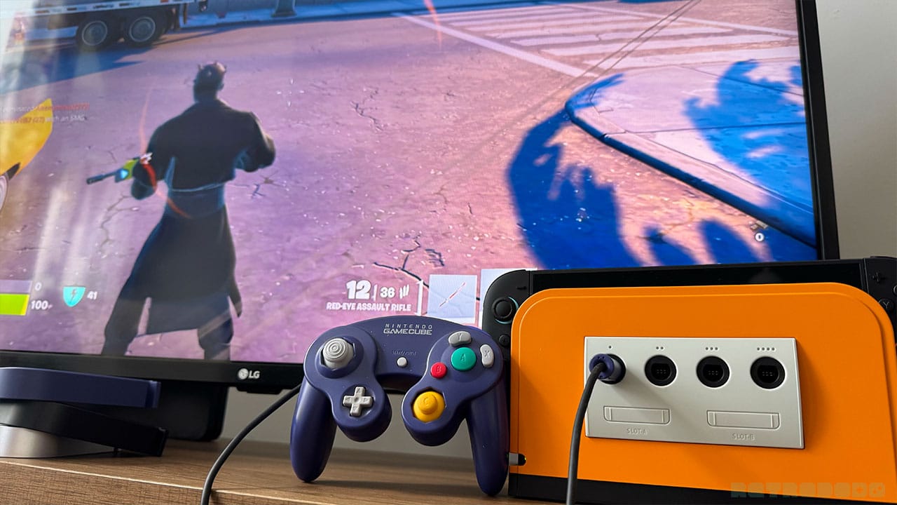 Fortnite with a GameCube controller