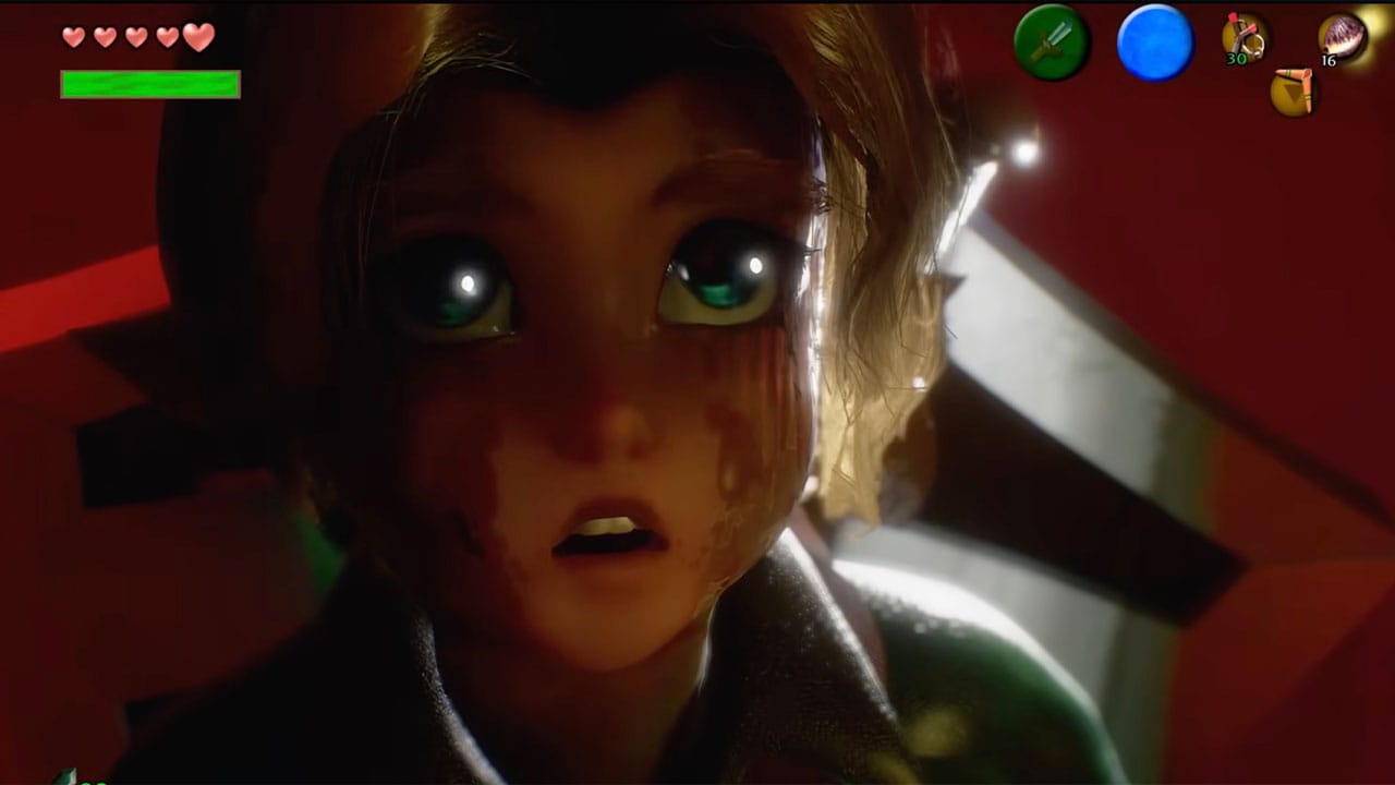 Young Link close up
