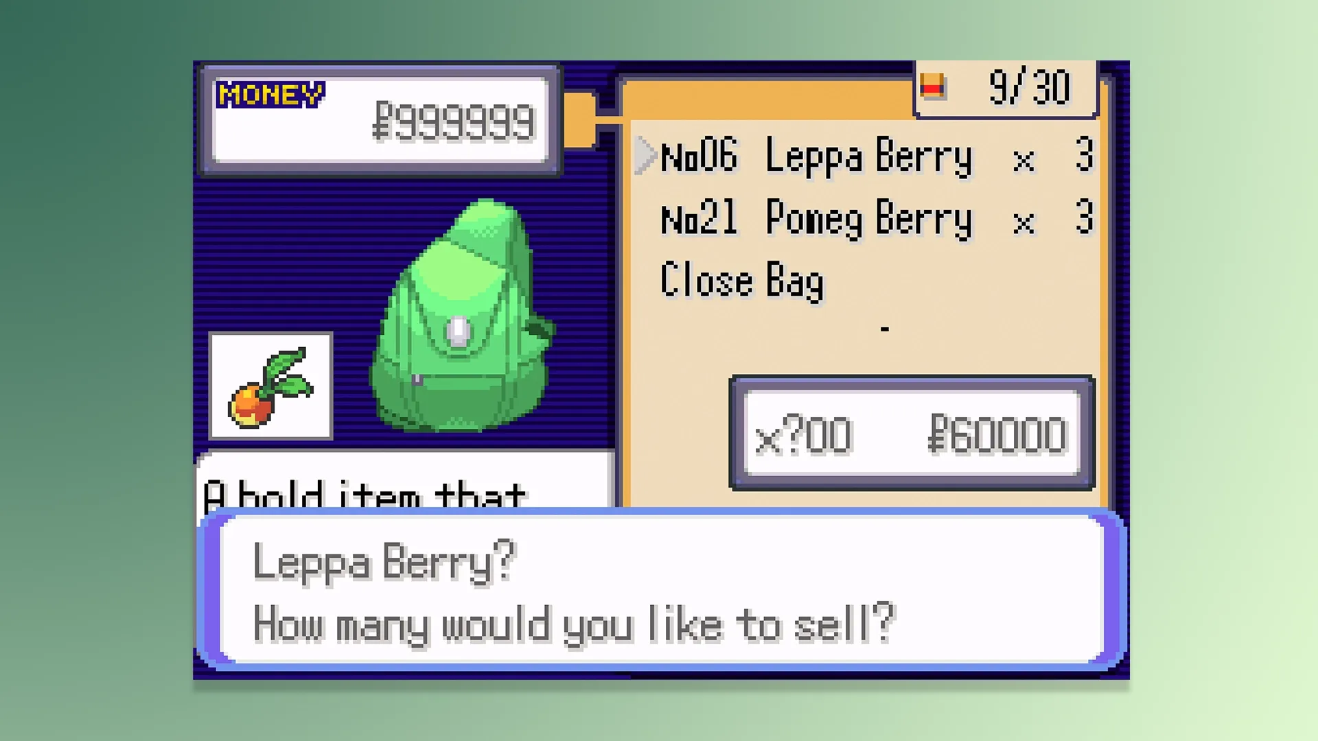 Pokemon Emerald Rogue Unlimited Money Cheat