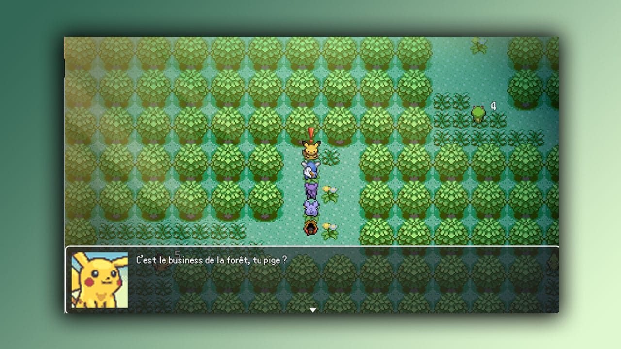 Pokémon in a line